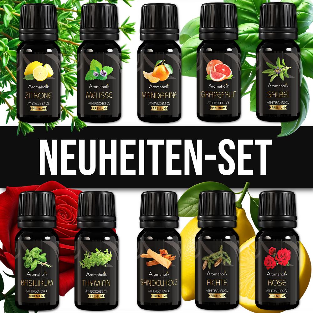 Neuheiten-Set – 10 ätherische Öle