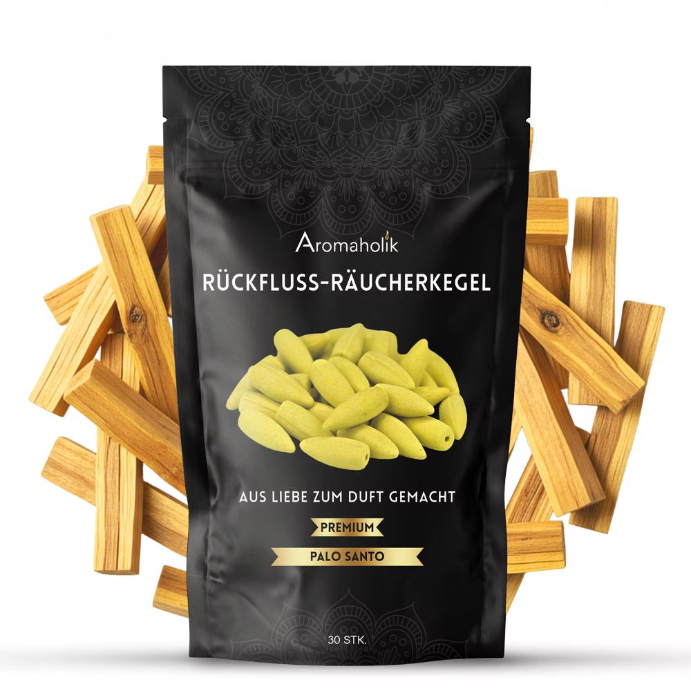 Rückfluss Räucherkegel Palo Santo 30 Stück.