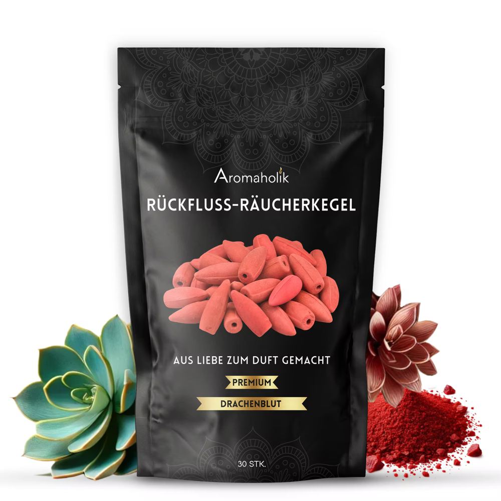 Rückfluss Räucherkegel Drachenblut 30 Stück.