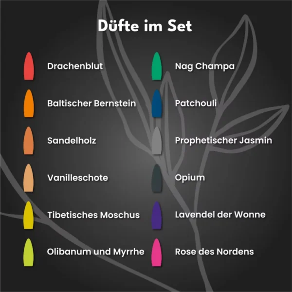 Rückfluss Räucherkegel Mix Duft 60Stk.