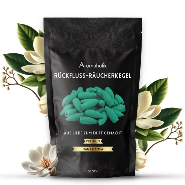 Rückfluss Räucherkegel Nag Champa 30 Stk.