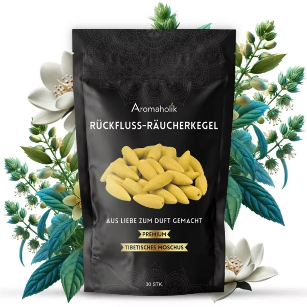 Rückfluss Räucherkegel Tibetische Moschus