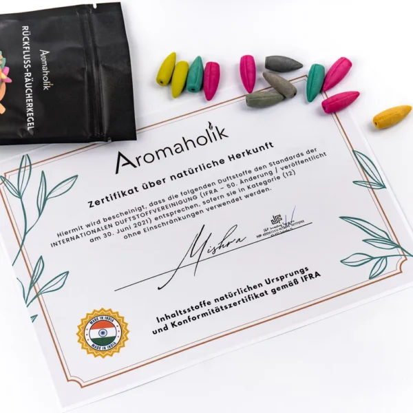 Blumenstrauß PREMIUM Rückfluss Räucherkegel